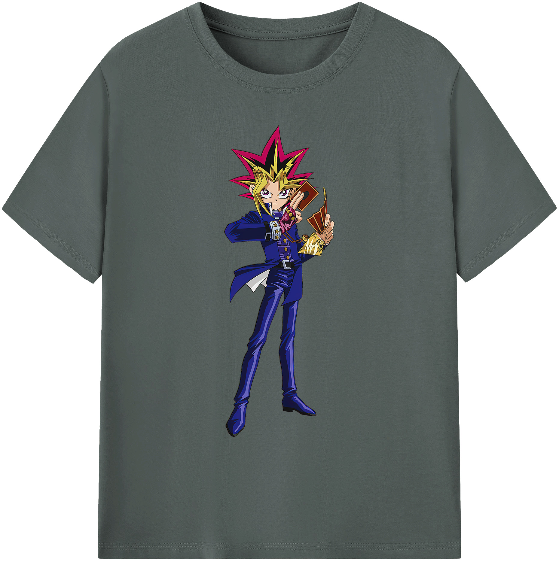 （画像用） 遊☆戯☆王 Yu-Gi-Oh! 綿100％ メンズ半袖Tシャツ｜肌触りやわらか＆通気性